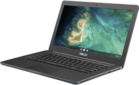 ASUS Chromebook C403NA-YS02 14.0 inch Intel Celeron N3350 1.1GHz/ 4GB LPDDR4/ 32GB eMMC/ USB3.1/ Chrome OS Notebook (Dark Grey) in Saudi Arabia