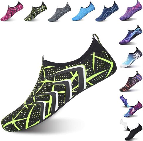 L-RUN Women Water Shoes Mens Barefoot Skin Aqua Socks for Run Dive Surf Swim Beach Yoga Quick Drying in Saudi Arabia