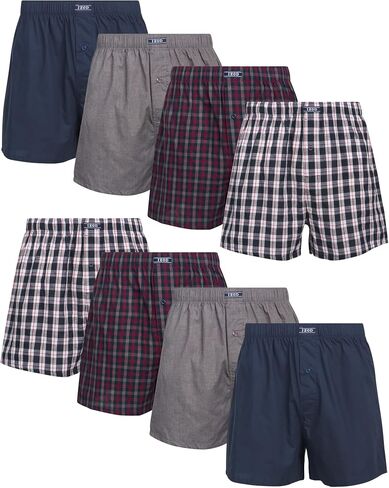 IZOD Men's Underwear - Classic Woven Boxers (8 Pack) in Saudi Arabia