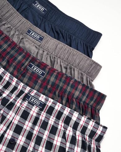 IZOD Men's Underwear - Classic Woven Boxers (8 Pack) in Saudi Arabia