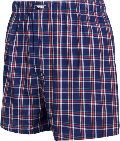 IZOD Men's Underwear - Classic Woven Boxers (8 Pack) in Saudi Arabia