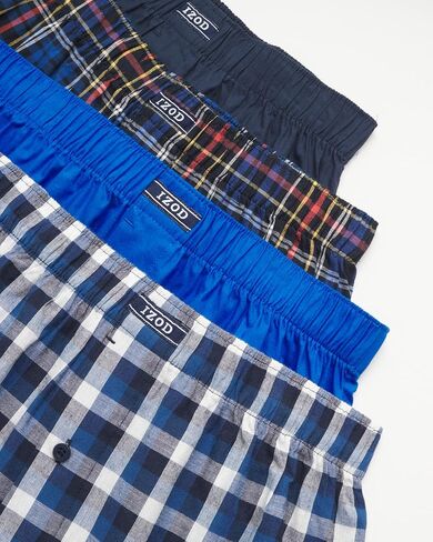 ملابس داخلية للرجال من IZOD - بوكسرات منسوجة من القطن (8 عبوات) in Kuwait