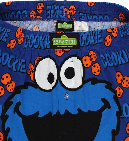 Sesame Street Men's Button Fly Boxer Lounge Shorts in Saudi Arabia
