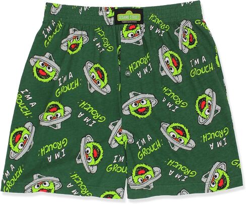 Sesame Street Men's Button Fly Boxer Lounge Shorts in Saudi Arabia