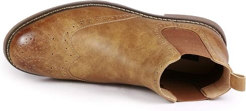 Metrocharm MC140 Men's Dress Wing Tip Casual Ankle Chelsea Boot in Kuwait