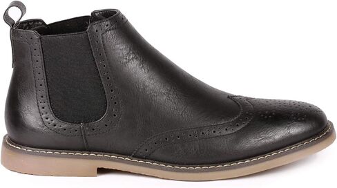 Metrocharm MC140 Men's Dress Wing Tip Casual Ankle Chelsea Boot in Kuwait