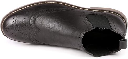 Metrocharm MC140 Men's Dress Wing Tip Casual Ankle Chelsea Boot in Kuwait