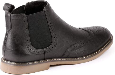 Metrocharm MC140 Men's Dress Wing Tip Casual Ankle Chelsea Boot in Kuwait