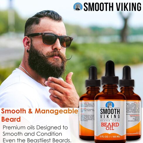Beard Oil - Soft and Itch-Free Beard Oil for Men (2 Oz) - Beard Growth Oil with Argan Oil Formula to Groom Beard and Mustache & Soothe Dry Skin in Saudi Arabia