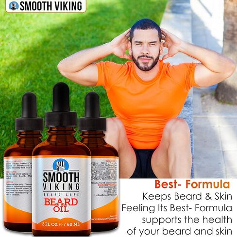 Beard Oil - Soft and Itch-Free Beard Oil for Men (2 Oz) - Beard Growth Oil with Argan Oil Formula to Groom Beard and Mustache & Soothe Dry Skin in Saudi Arabia