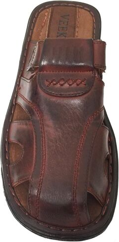 G4U-CTS Men's Sandals Adjustable Strap Closed Toe Slide Casual Fisherman Summer Flip Flops Shoes (12 D(M) US, Brown-097) in Saudi Arabia