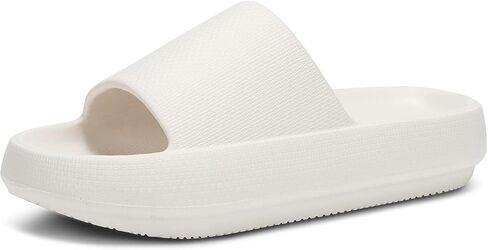 Dirk Slides for Women and Men Sandals Pillow Slippers Shower Shoes Cushioned Cloud Slides in Saudi Arabia