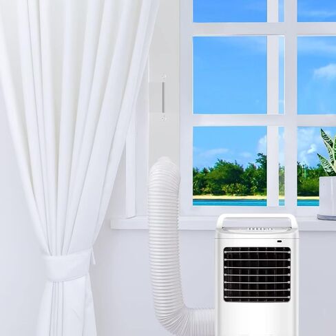 NWESTUN Portable Ac Window Kit for Vertical Window - Portable Air Conditioner Window Kit for Vertical Window Adjustable Portable Ac Window Vent Kit for Exhaust Hose with 5.1"/13cm Diameter in Saudi Arabia