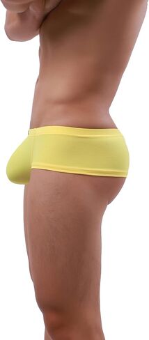 iKingsky Men's High Stretch Cheeky Boxer Briefs Sexy Brazilian Back Mens Underwear Low Rise Mini Cheek Thong Under Panties in Saudi Arabia