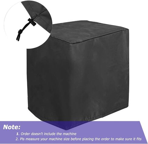 PASONIKA Ice Maker Cover, Countertop Appliances Ice Machine Bread Maker Rice Cooker Soup Pot Pressure Cooker Coffee Maker Cover, Dust Resistant Protector, Grey in Saudi Arabia
