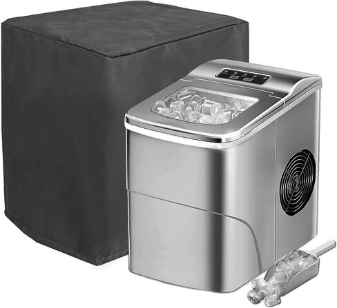 PASONIKA Ice Maker Cover, Countertop Appliances Ice Machine Bread Maker Rice Cooker Soup Pot Pressure Cooker Coffee Maker Cover, Dust Resistant Protector, Grey in Saudi Arabia