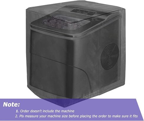PASONIKA Ice Maker Cover, Countertop Appliances Ice Machine Bread Maker Rice Cooker Soup Pot Pressure Cooker Coffee Maker Cover, Dust Resistant Protector, Grey in Saudi Arabia