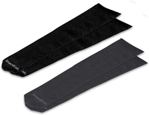SmartKnit Adult AFO Interface Seamless Sensitivity Socks - 2 Pack (Black & Charcoal, Adult Small) in Kuwait