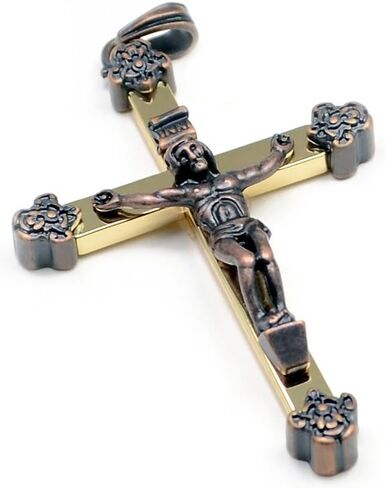 Accents Kingdom Rosary Crucifix Copper Cross Pendant in Kuwait