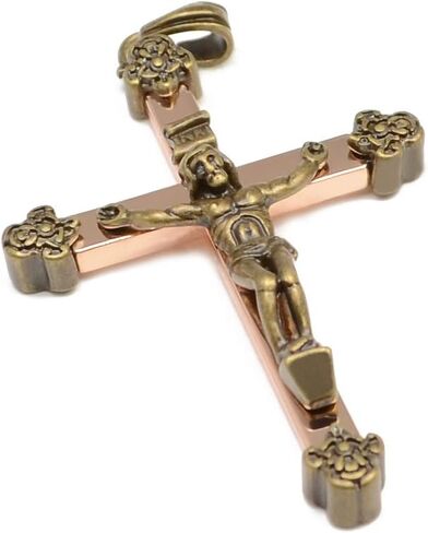 Accents Kingdom Rosary Crucifix Copper Cross Pendant in Kuwait