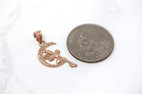 CaliRoseJewelry 10k Tinkerbell Fairy Tale on The Moon Charm Pendant in Saudi Arabia
