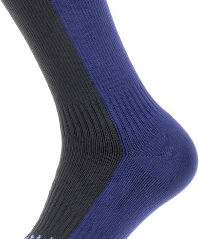 SEALSKINZ Unisex Waterproof Cold Weather Knee Length Sock, Black/Navy Blue, Small in Saudi Arabia