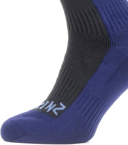 SEALSKINZ Unisex Waterproof Cold Weather Knee Length Sock, Black/Navy Blue, Small in Saudi Arabia