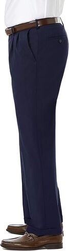 Haggar Men's Big and Tall Big & Tall Premium Stretch Solid Expandable Waist Plain Front Dress Pant in Saudi Arabia