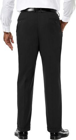 Haggar Men's Big and Tall Big & Tall Premium Stretch Solid Expandable Waist Plain Front Dress Pant in Saudi Arabia