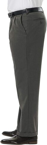 Haggar Men's Big and Tall Big & Tall Premium Stretch Solid Expandable Waist Plain Front Dress Pant in Saudi Arabia