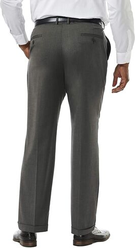Haggar Men's Big and Tall Big & Tall Premium Stretch Solid Expandable Waist Plain Front Dress Pant in Saudi Arabia