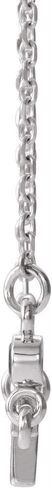 Solitaire Amethyst Sideways Accented Cross Crucifix Charm Pendant Chain Necklace Adjustable 16" to 18" (14mm x 6.6mm) in Saudi Arabia