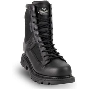 Thorogood GEN-Flex2 8" Side-Zip Waterproof Black Tactical Boots for Men and Women - Lightweight Leather and Nylon with Slip-Resistant Outsole; EH Rated