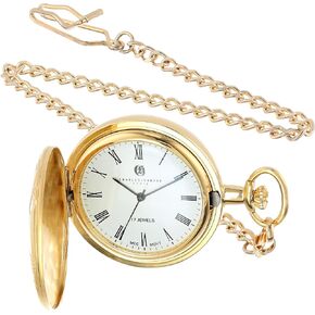 Charles Hubert 3841-GR Gold-Plated Mechanical Pocket Watch in Kuwait
