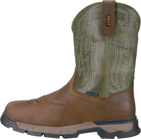 Ariat Rebar Flex Western Waterproof Work Boots – Men’s Square Toe Western Work Boot in Saudi Arabia