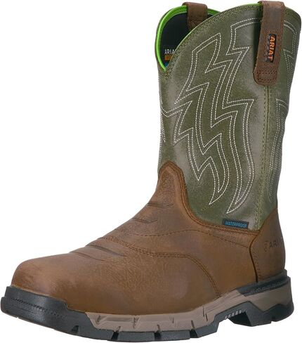 Ariat Rebar Flex Western Waterproof Work Boots – Men’s Square Toe Western Work Boot in Saudi Arabia
