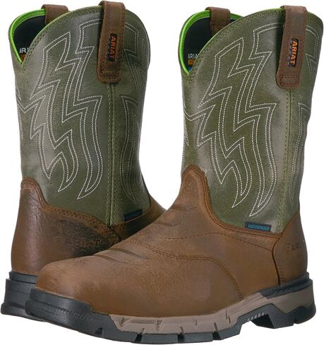 Ariat Rebar Flex Western Waterproof Work Boots – Men’s Square Toe Western Work Boot in Saudi Arabia