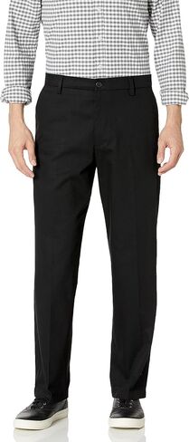 Haggar Men's Performance Micro Stria Straight-Fit Plain-Front Pant in Saudi Arabia