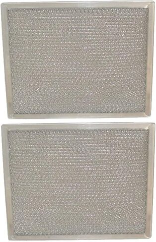 HASMX Aluminum Range Hood Grease Filter Replacement Filter for Broan Nutone, Replaces Part Numbers: S97007894, S97017455, S97017456, S97005683, 97005683, 97017455, 9-7/8 x 11-5/8 x 3/8 Inches (2-Pack) in Saudi Arabia