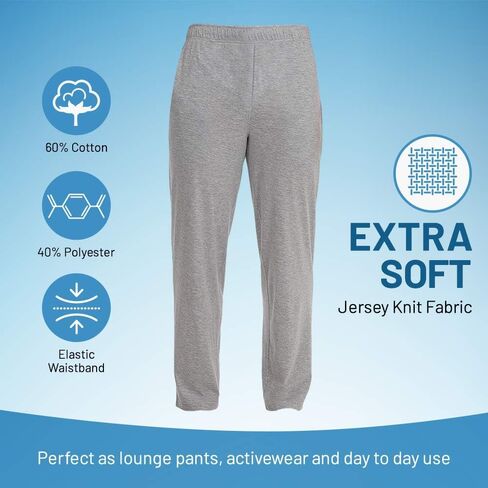 JMR Men's Fleece Sweatpants and Jogger Pants with Side Pockets for Winter Cycling, Gym Training, or Everyday Use in Kuwait