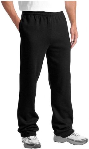 JMR Men's Fleece Sweatpants and Jogger Pants with Side Pockets for Winter Cycling, Gym Training, or Everyday Use in Kuwait