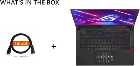 ASUS ROG Strix Scar 15 (2021) Gaming Laptop, 15.6" 300Hz IPS Type FHD Display, NVIDIA GeForce RTX 3080 (130W ), 8-core AMD Ryzen 9 5900HX，Windows 10 Home, with HDMI Cable (64GB RAM | 2TB PCIe SSD) in Saudi Arabia