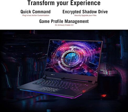 ASUS ROG Strix Scar 15 (2021) Gaming Laptop, 15.6" 300Hz IPS Type FHD Display, NVIDIA GeForce RTX 3080 (130W ), 8-core AMD Ryzen 9 5900HX，Windows 10 Home, with HDMI Cable (64GB RAM | 2TB PCIe SSD) in Saudi Arabia