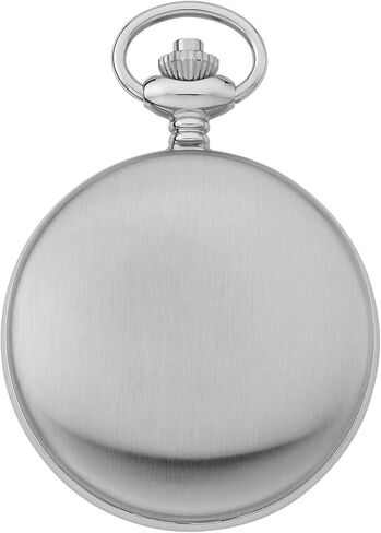 Gotham Men's Railway Classic Stainless Steel Analog Quartz Day/Date Hunter Pocket Watch # GWC14110S in Saudi Arabia