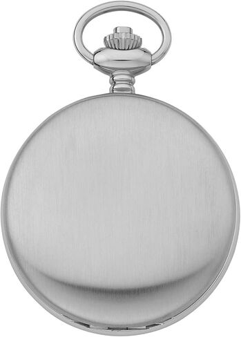 Gotham Men's Railway Classic Stainless Steel Analog Quartz Day/Date Hunter Pocket Watch # GWC14110S in Saudi Arabia