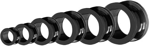 Mens Ear Gauges Plugs, Surgical Steel Tunnels Set 18Pcs Hoop Piercing Jewelry Gifts for Womens in Saudi Arabia