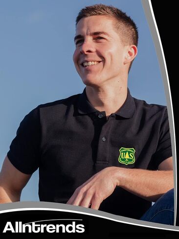 ALLNTRENDS Men's Polo T Shirt Forest Service Embroidered USDA National US Tee in Saudi Arabia