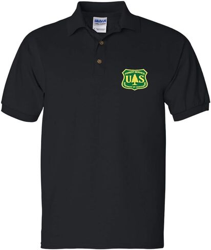 ALLNTRENDS Men's Polo T Shirt Forest Service Embroidered USDA National US Tee in Saudi Arabia