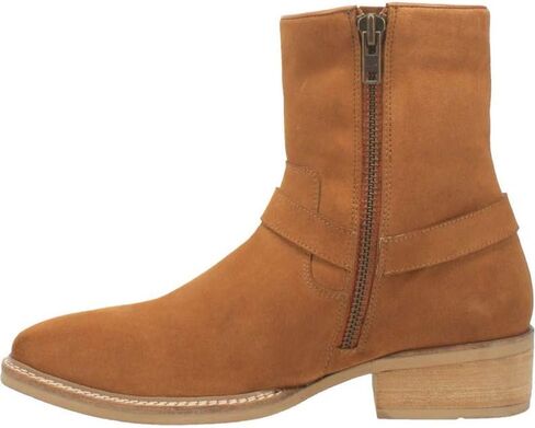 Dingo Mens Calgary Square Toe Boots Ankle - Brown in Kuwait