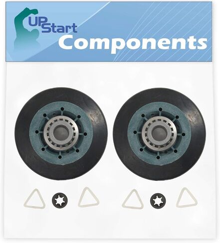 2-Pack W10314173 Dryer Drum Roller Replacement for Maytag MED6400TQ0 Dryer - Compatible with WPW10314173 Roller Drum Support Kit in Saudi Arabia